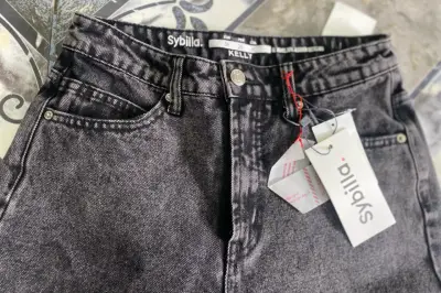 Jeans negros Sybilla Kelly para mujer - miniatura 3