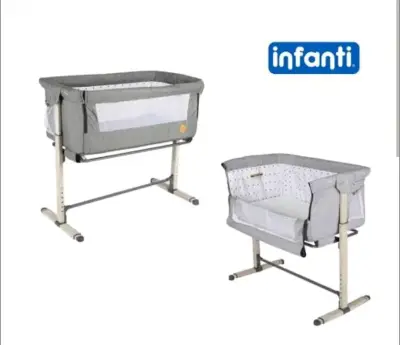 Cuna colecho gris Infanti ajustable - miniatura 1
