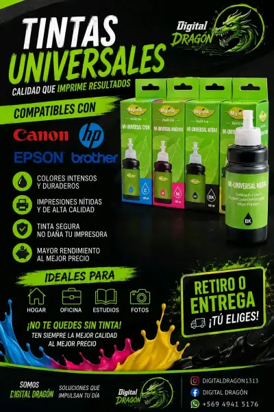 Tinta universal MyInk para impresoras - miniatura 1