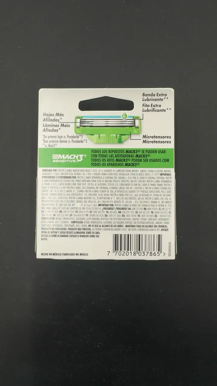 Repuestos Gillette Mach3 Sensitive con Aloe - 2