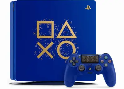 Consola PS4 Edición Limitada Azul con Control - miniatura 1