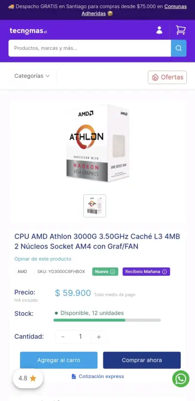 motherboardASUSPrime A520M-K con Amd ryzen 3 3000G - miniatura 6
