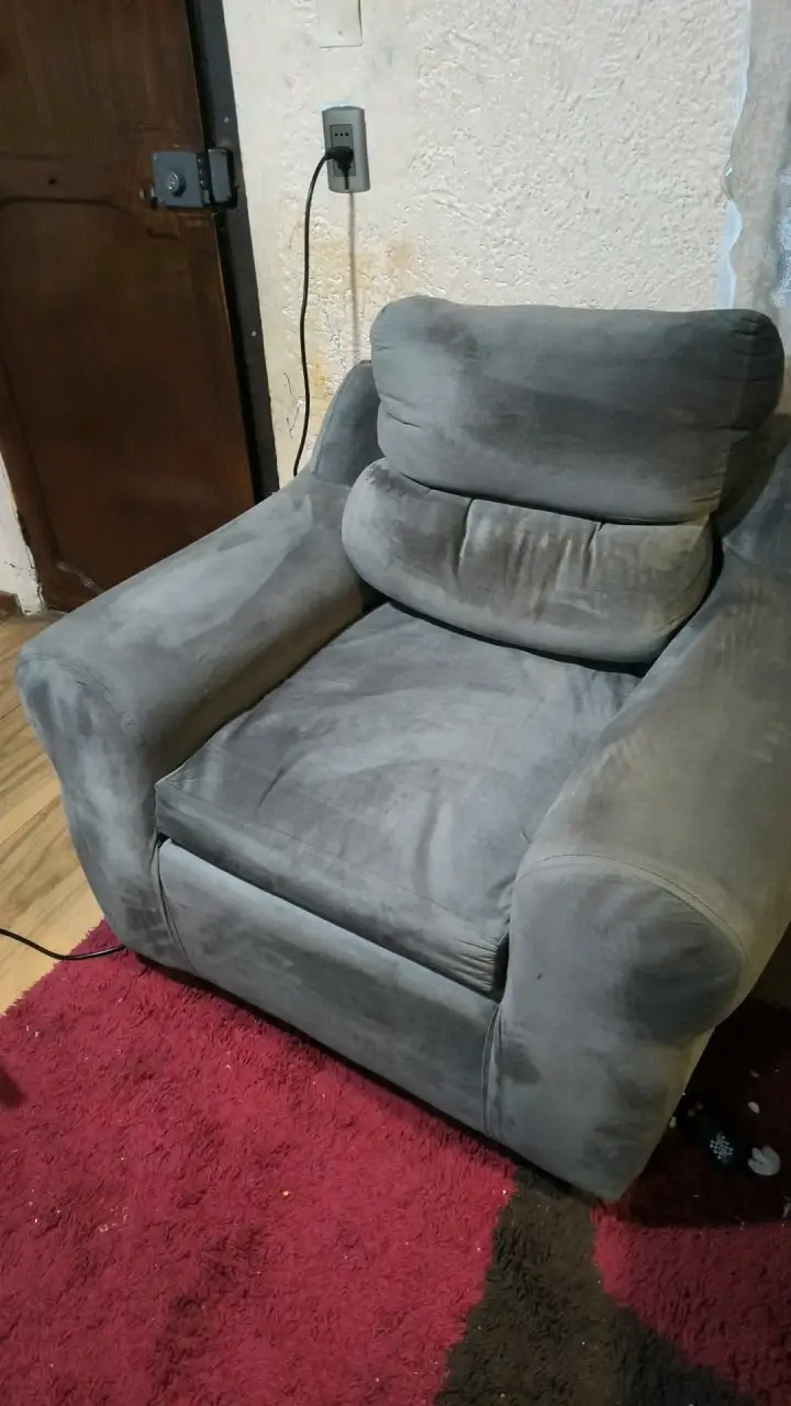 Sillones de Tela Gris como nuevos - 2