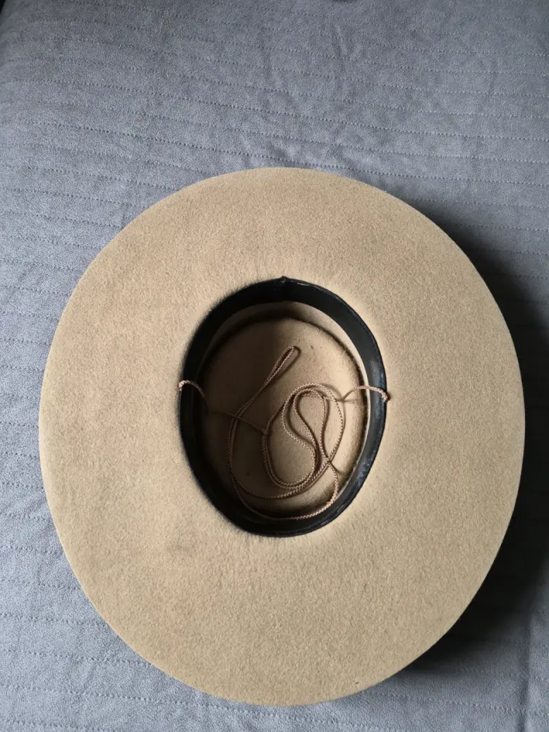 Sombrero huaso ala ancha color beige - 4