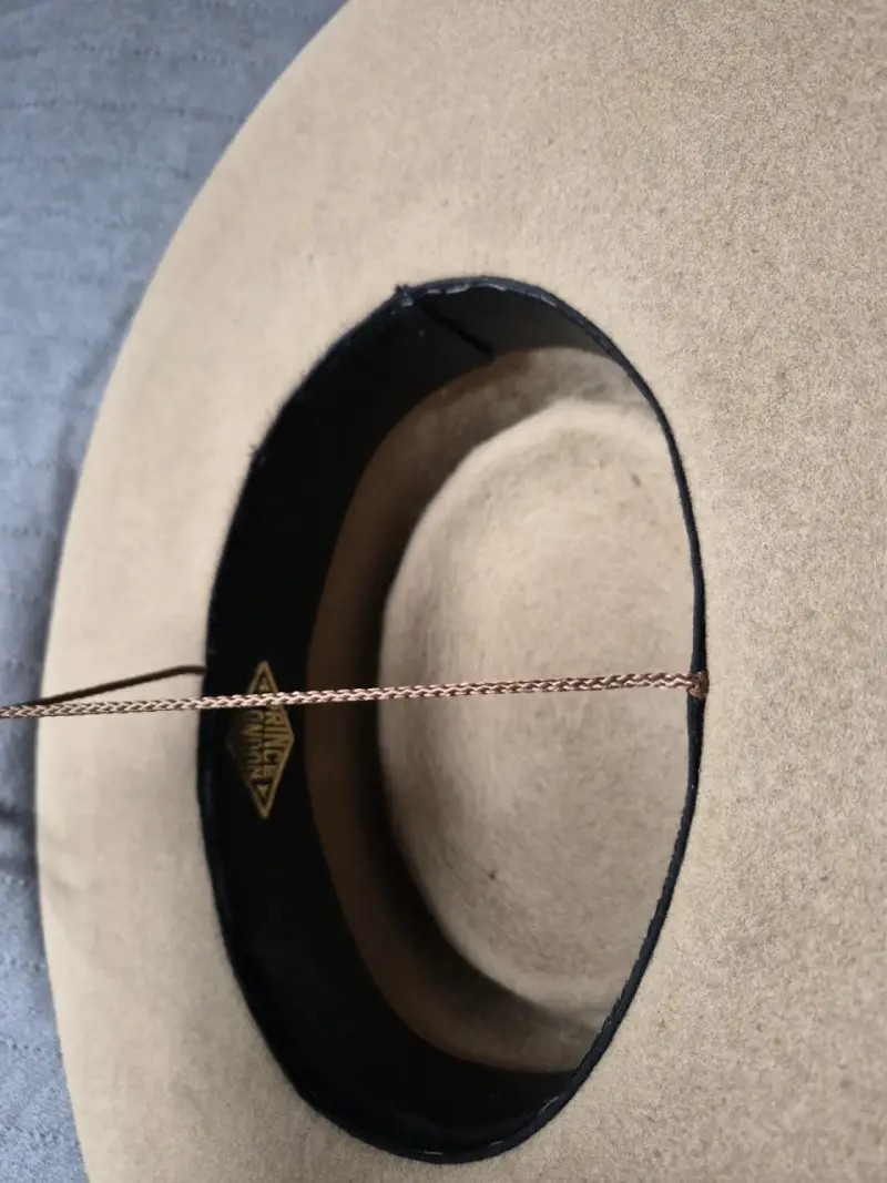 Sombrero huaso ala ancha color beige - 5