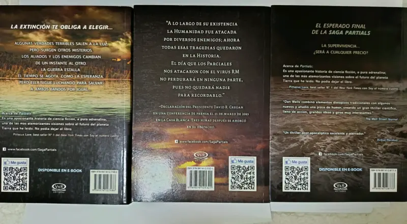 Trilogía Partials de Dan Wells en buen estado - 2
