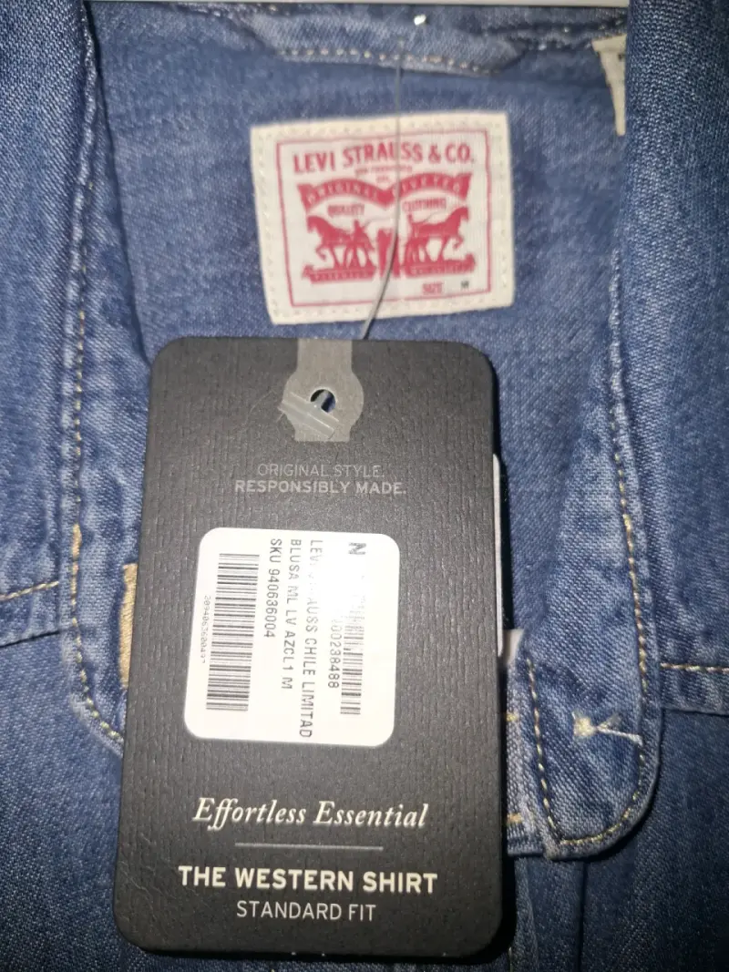 Camisa de mezclilla Levi's para mujer talla M - 2