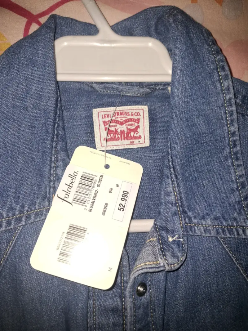 Camisa de mezclilla Levi's para mujer talla M - 3