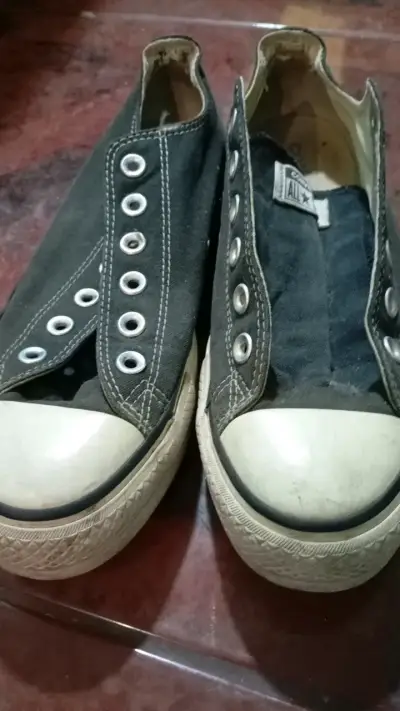 Zapatillas Converse All Star negras sin cordones - miniatura 1