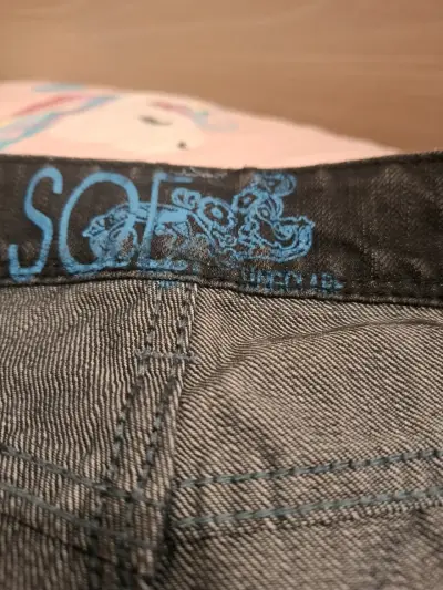 Jeans negros con tachas para mujer Marca Singolare - miniatura 2