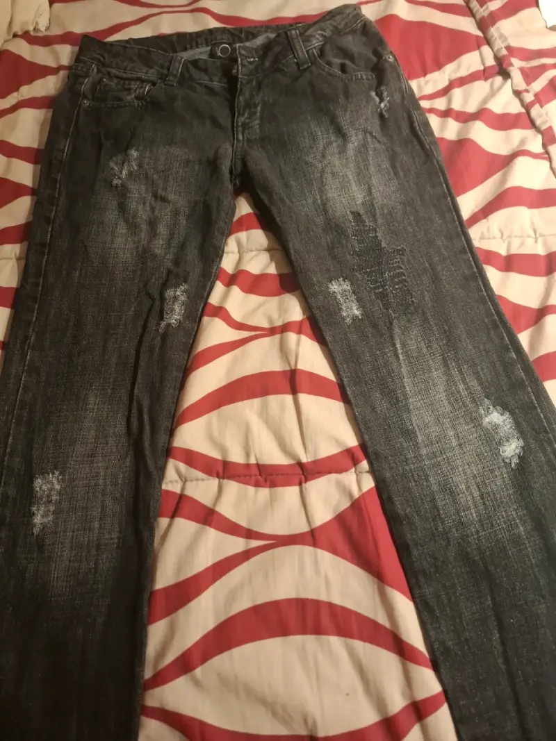 Jeans negros para mujer talla 38, marca IO - 2