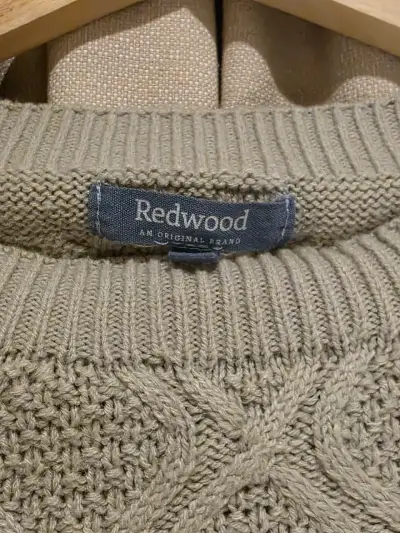Suéter tejido gris Redwood para mujer - miniatura 3