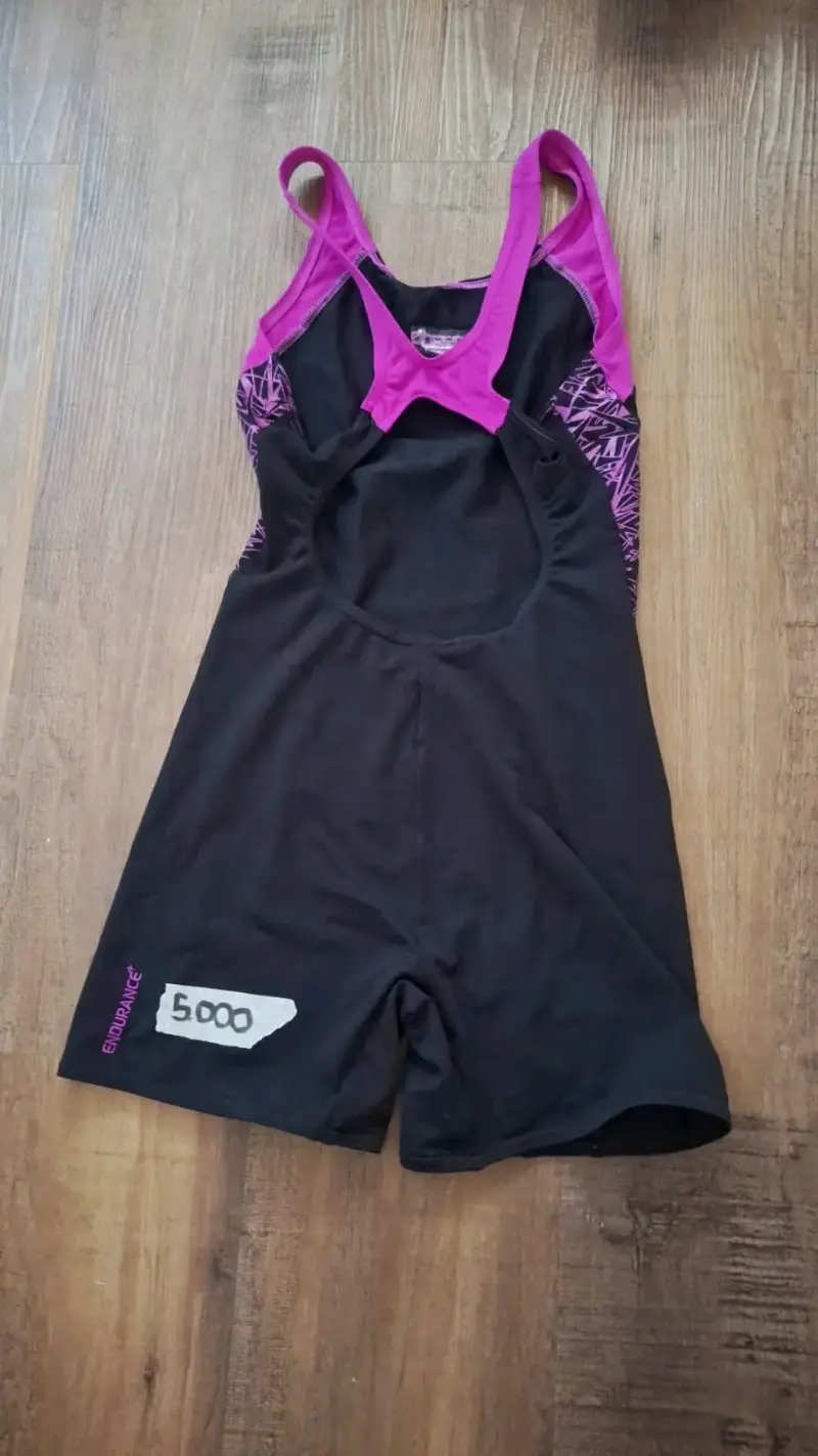 Traje de baño completo Speedo Endurance negro y morado - 1