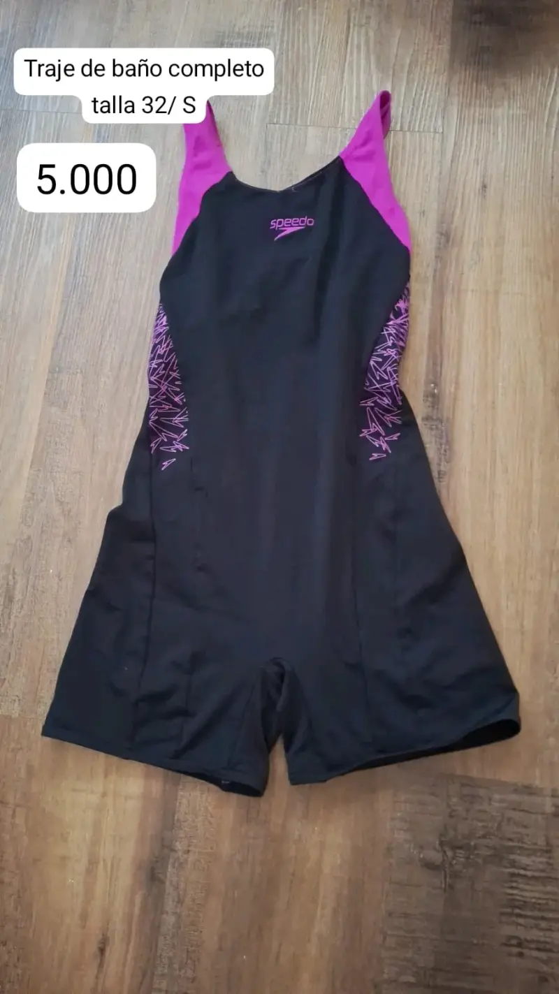 Traje de baño completo Speedo Endurance negro y morado - 2