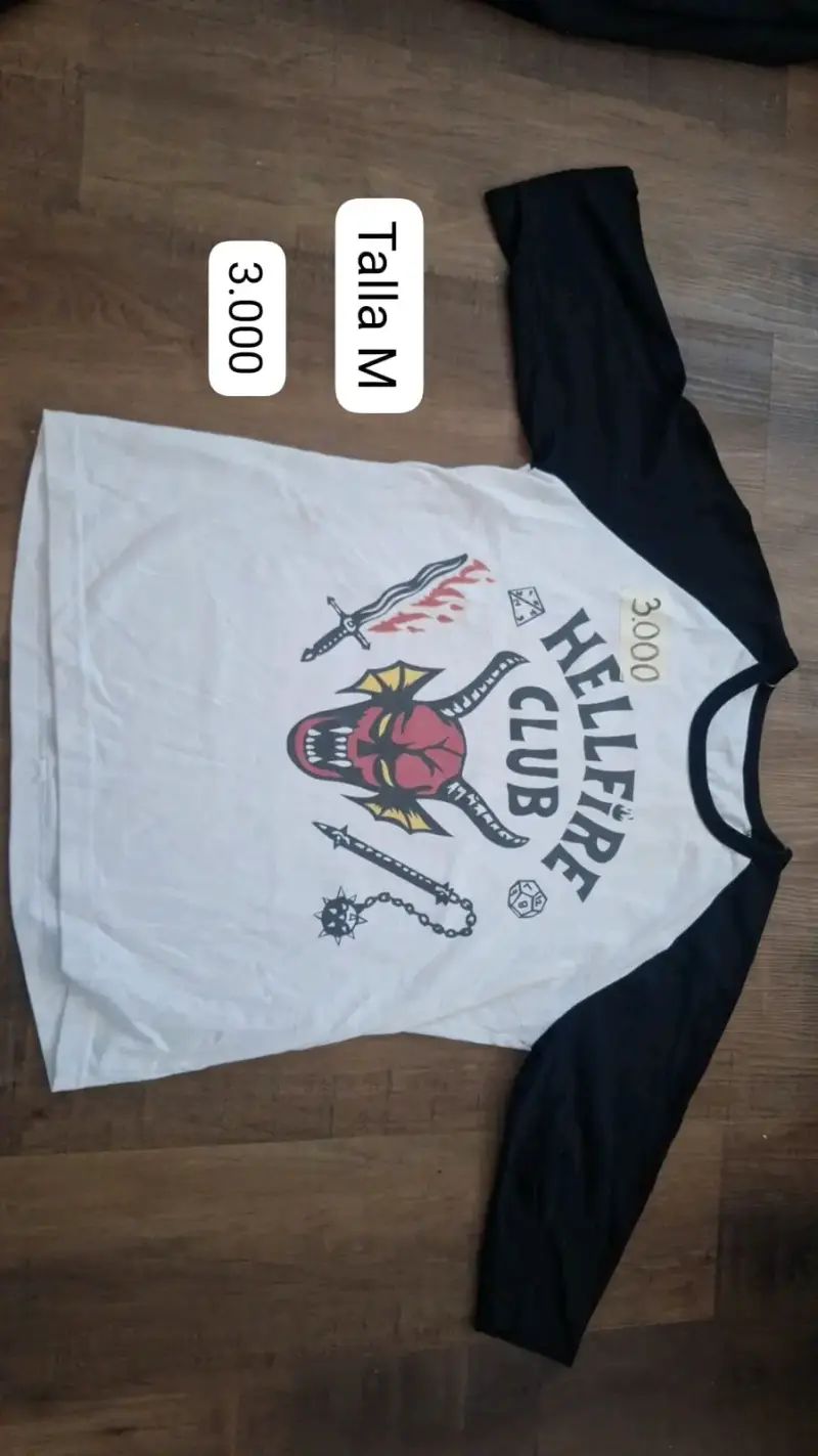Polera negra Nirvana talla S - 3