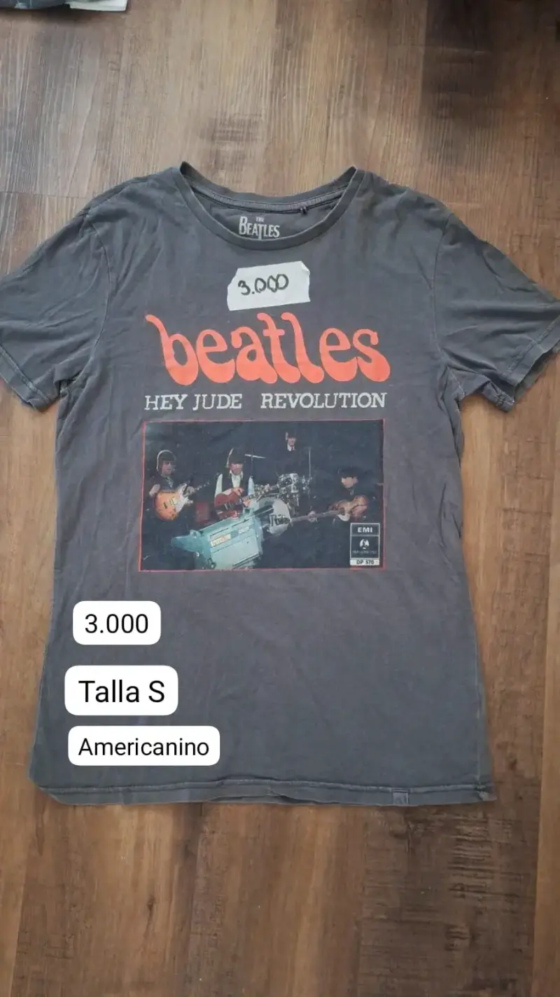 Polera negra Nirvana talla S - 6