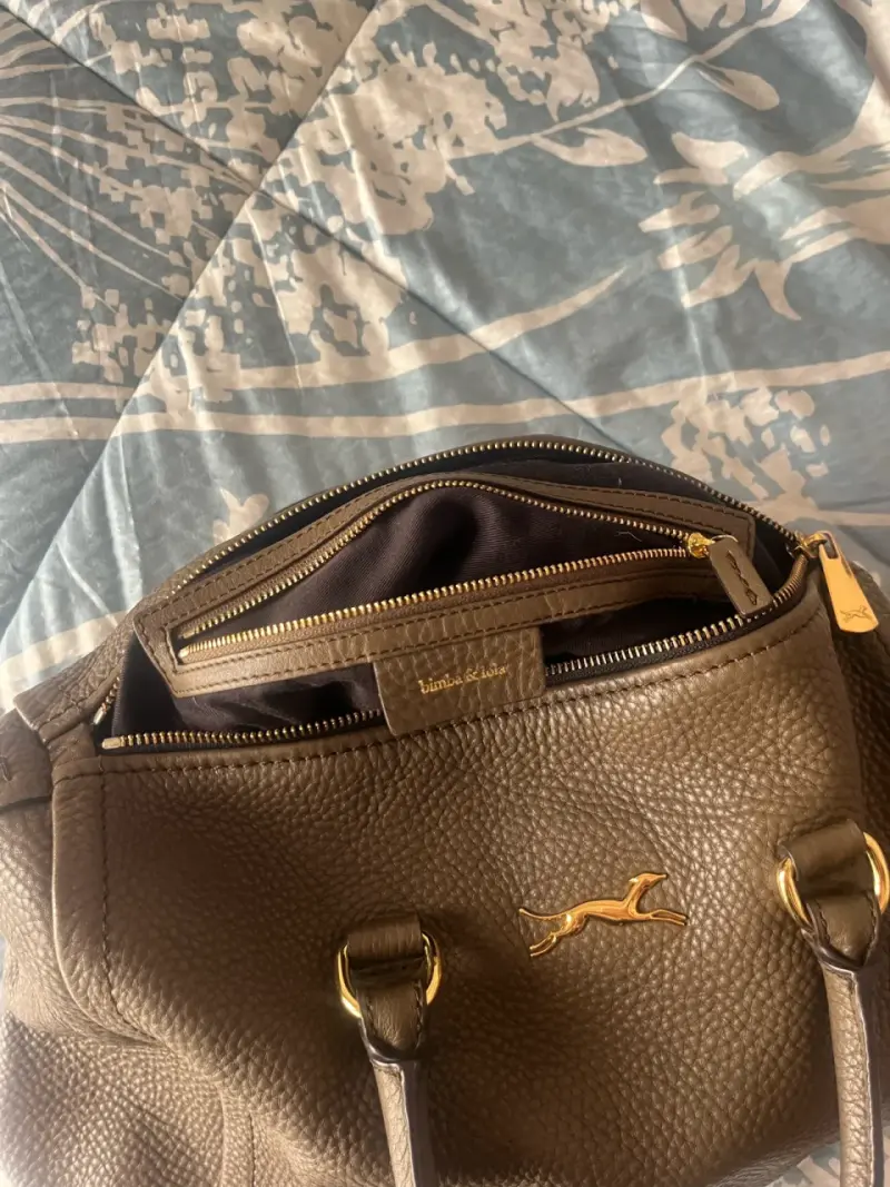 Bolso Bimba y Lola marrón con detalles dorados - 2