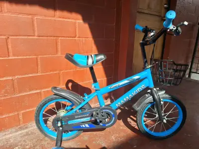 Bicicleta Infantil MamaKids Aro 14 Azul - miniatura 2