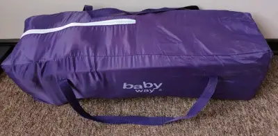 Cuna Corral Plegable Baby Way Morada - miniatura 3