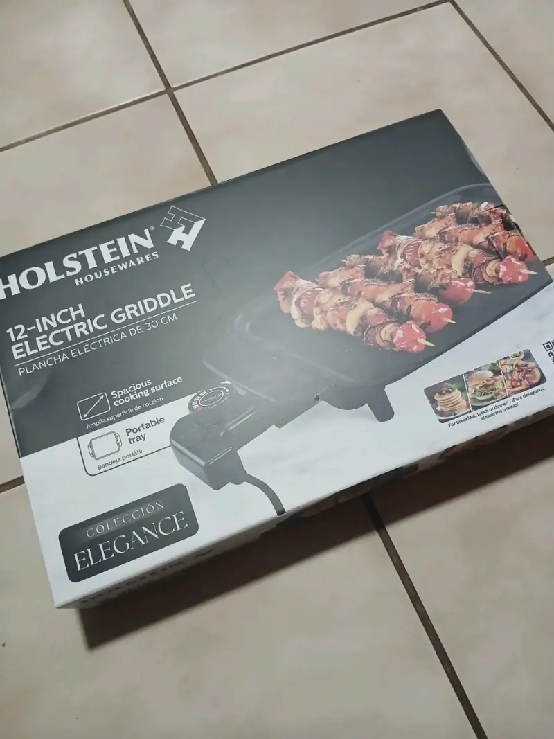 Plancha eléctrica Holstein 12 pulgadas