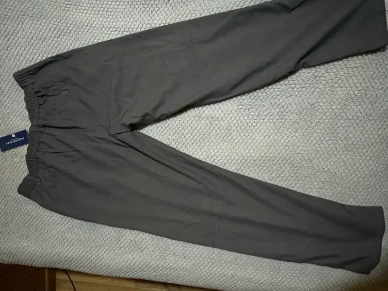 Pantalones negros de algodón para hombre - 2