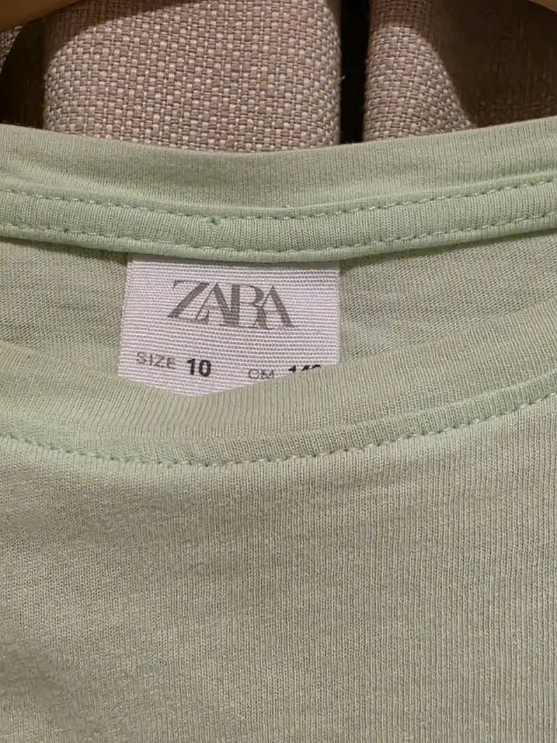 Polera sin mangas verde claro Zara - 3