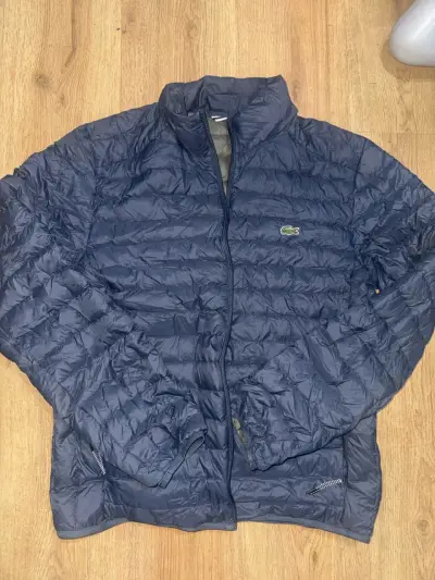 Chaqueta acolchada azul Lacoste para hombre - miniatura 1