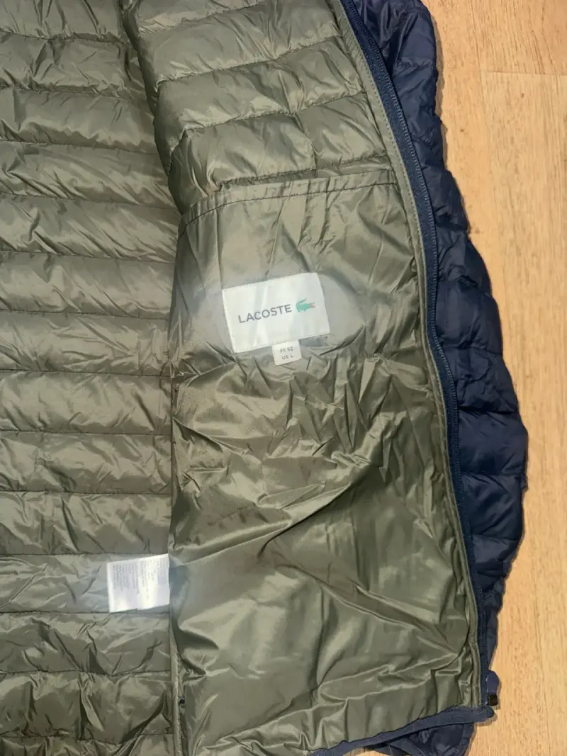 Chaqueta acolchada azul Lacoste para hombre - 3