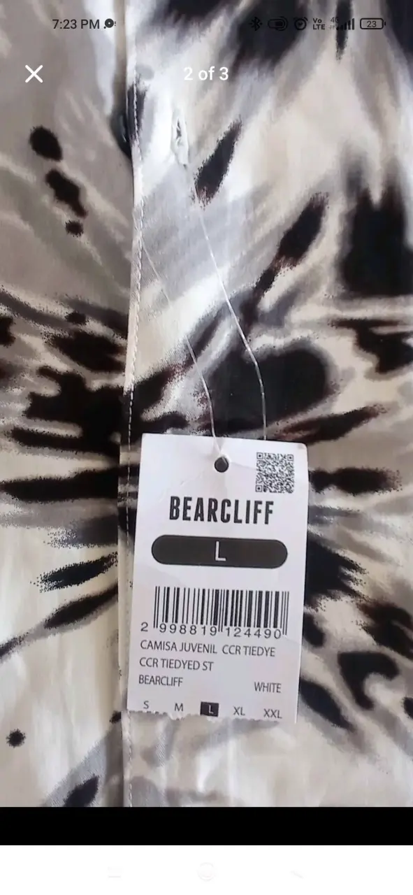 Camisa Nueva Tie Dye Hawaina Bearcliff Talla L - 2