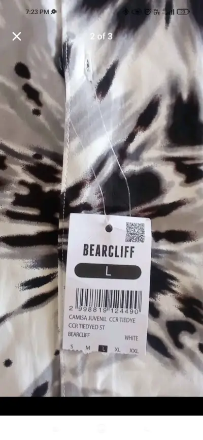 Camisa Nueva Tie Dye Hawaina Bearcliff Talla L - miniatura 2