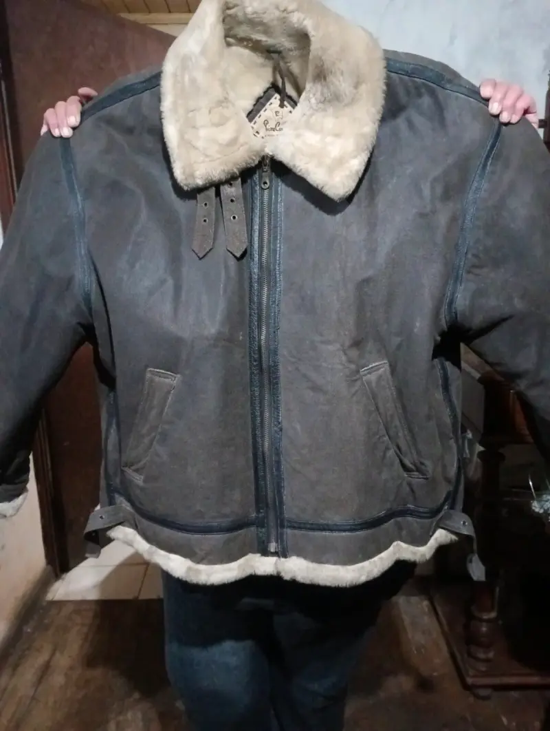 Chaqueta de cuero Pierre Cardin con forro de lana - 1