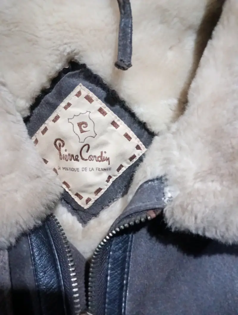 Chaqueta de cuero Pierre Cardin con forro de lana - 2
