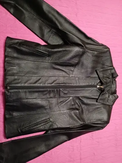 Chaqueta de cuero negra para mujer Todopiel - miniatura 1