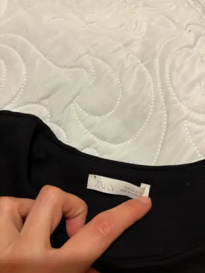 Polerón Zara negro de mujer talla S - miniatura 3