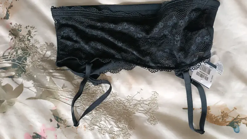 Bralette negro de encaje Leonisa talla S - 2
