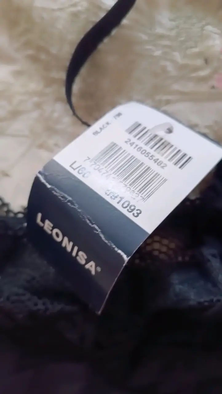 Bralette negro de encaje Leonisa talla S - 4