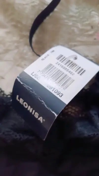 Bralette negro de encaje Leonisa talla S - miniatura 4