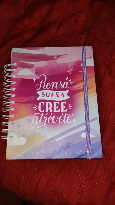 Cuaderno A5 Espiral Motivacional Colorido - miniatura 1
