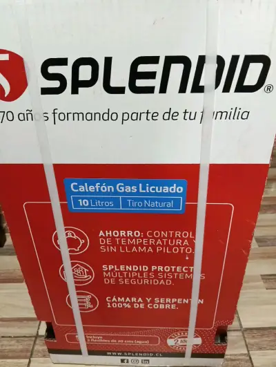 Calefón Licuado Splendid 10 Litros - miniatura 1