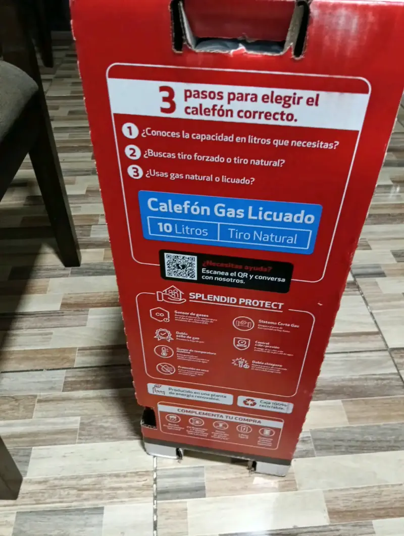 Calefón Licuado Splendid 10 Litros - 3