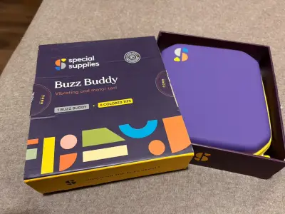 Herramienta vibratoria oral Buzz Buddy con puntas - miniatura 2
