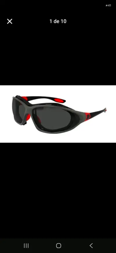 Lente Gafas Antiparra de Seguridad de Sol Negras - miniatura 1