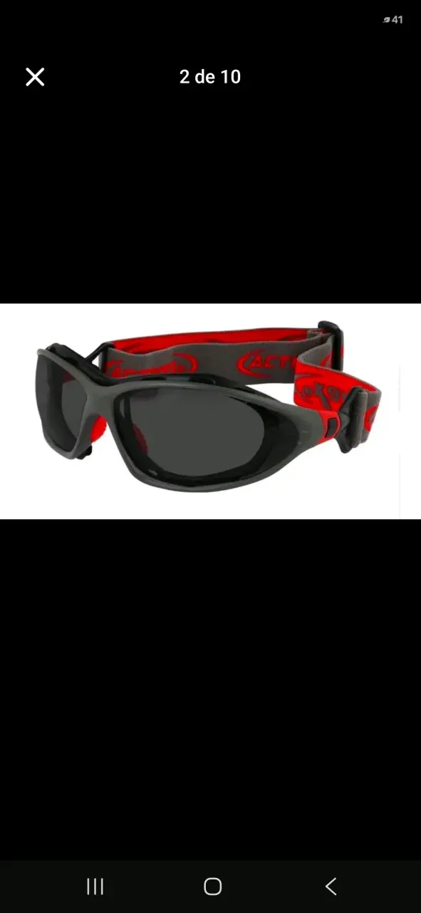 Lente Gafas Antiparra de Seguridad de Sol Negras - 2