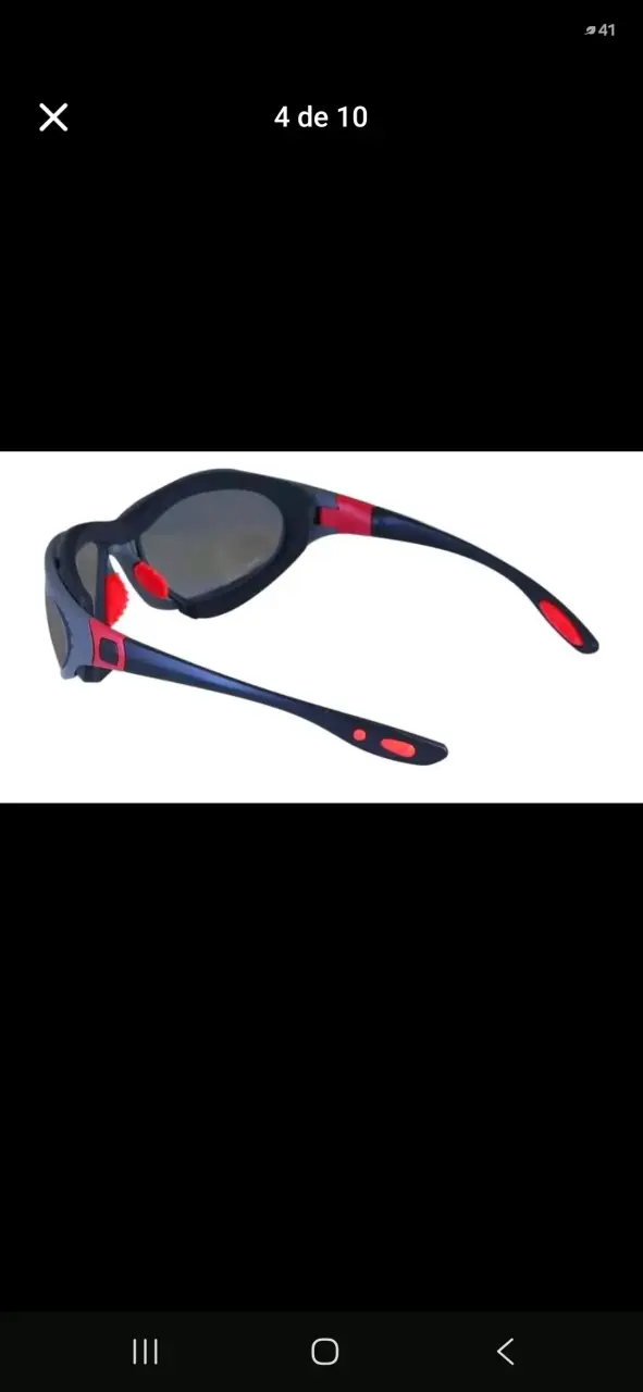 Lente Gafas Antiparra de Seguridad de Sol Negras - 4