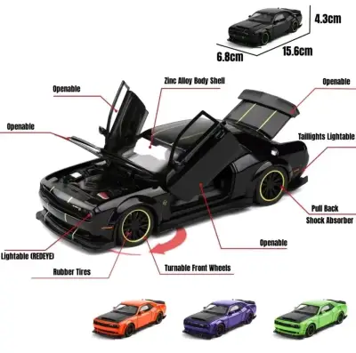 Auto Dodge Charger CRT HELLCAT Redeye Esc.1:32. - miniatura 3