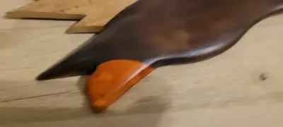 Figura Decorativa de Pato en Madera tres unidades - miniatura 2