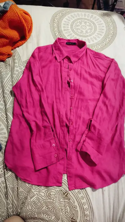 Camisa fucsia de mujer - miniatura 1