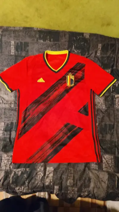 Camiseta de fútbol Bélgica 2020 Adidas roja - miniatura 1