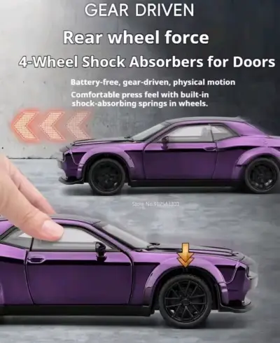Auto Deportivo Dodge Charger HELLCAT Esc 1:32 - miniatura 3