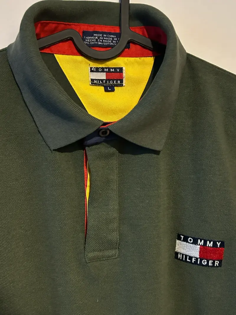 Polera Polo Tommy Hilfiger Verde Talla L - 4